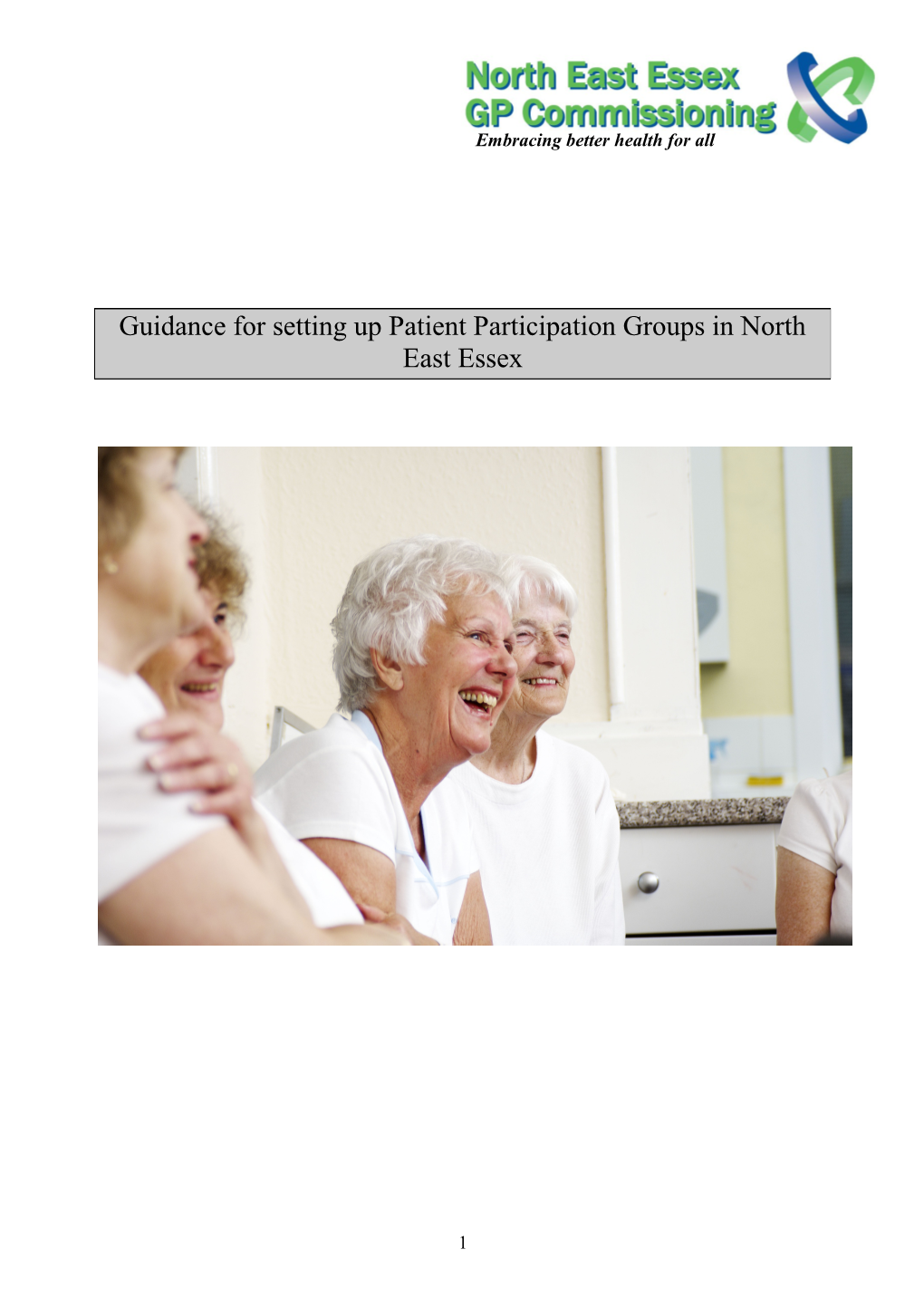 Guidance for Setting up Patient Participation Groups in North East Essex