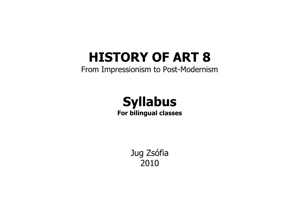 History of Art 8