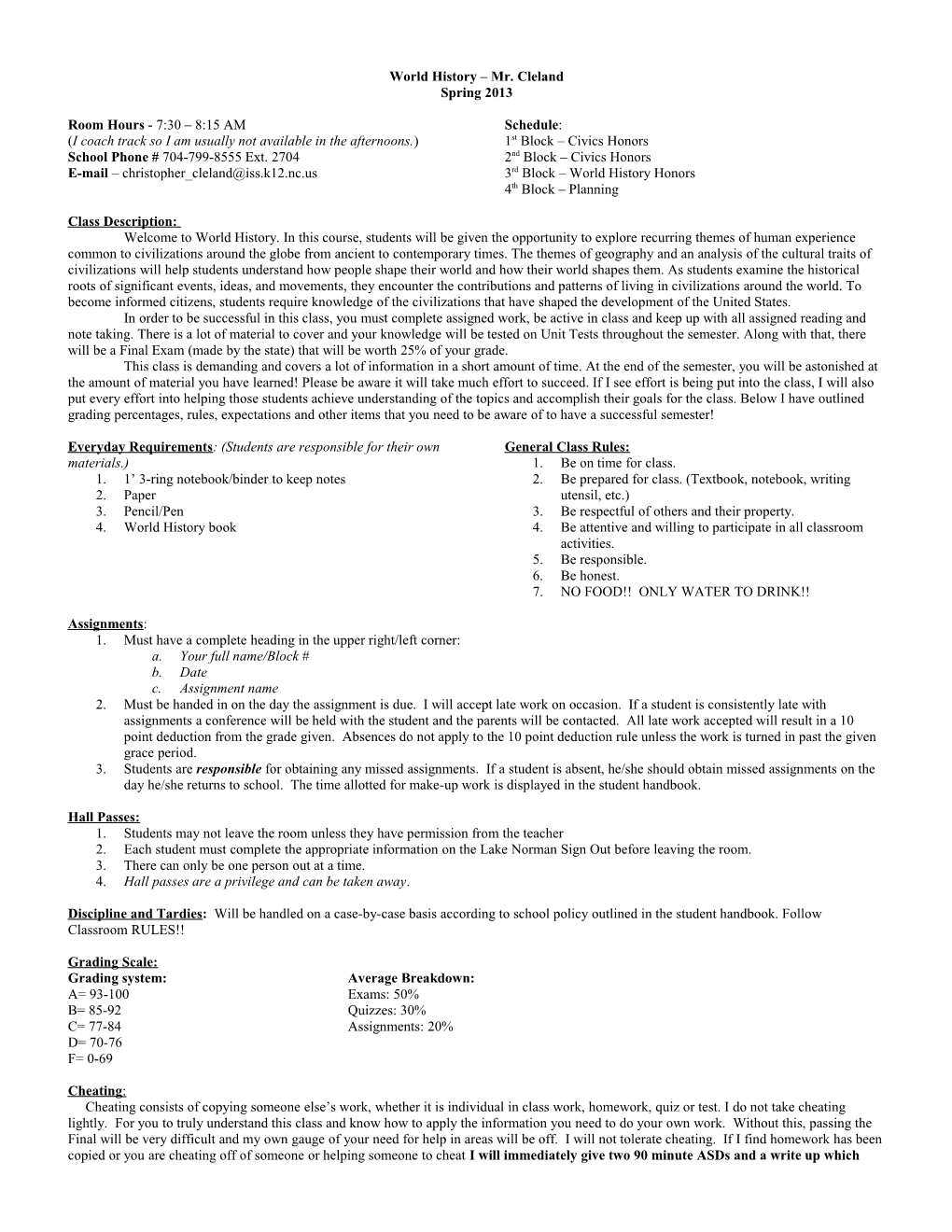 Earth and Atmospheric Science Mr