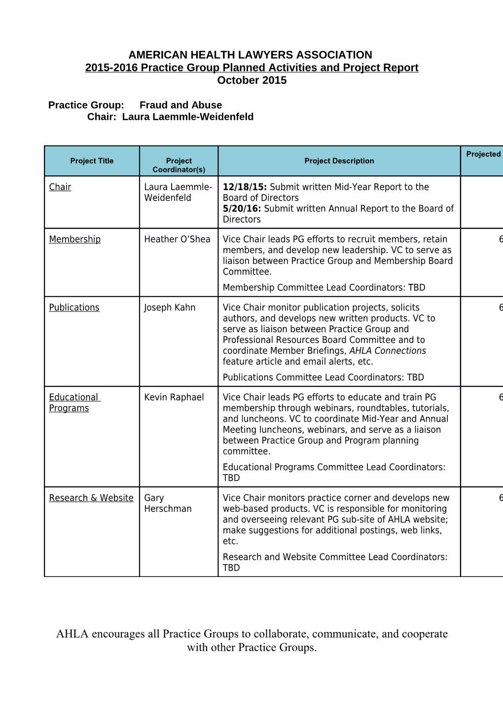 American Health Lawyers Association s1