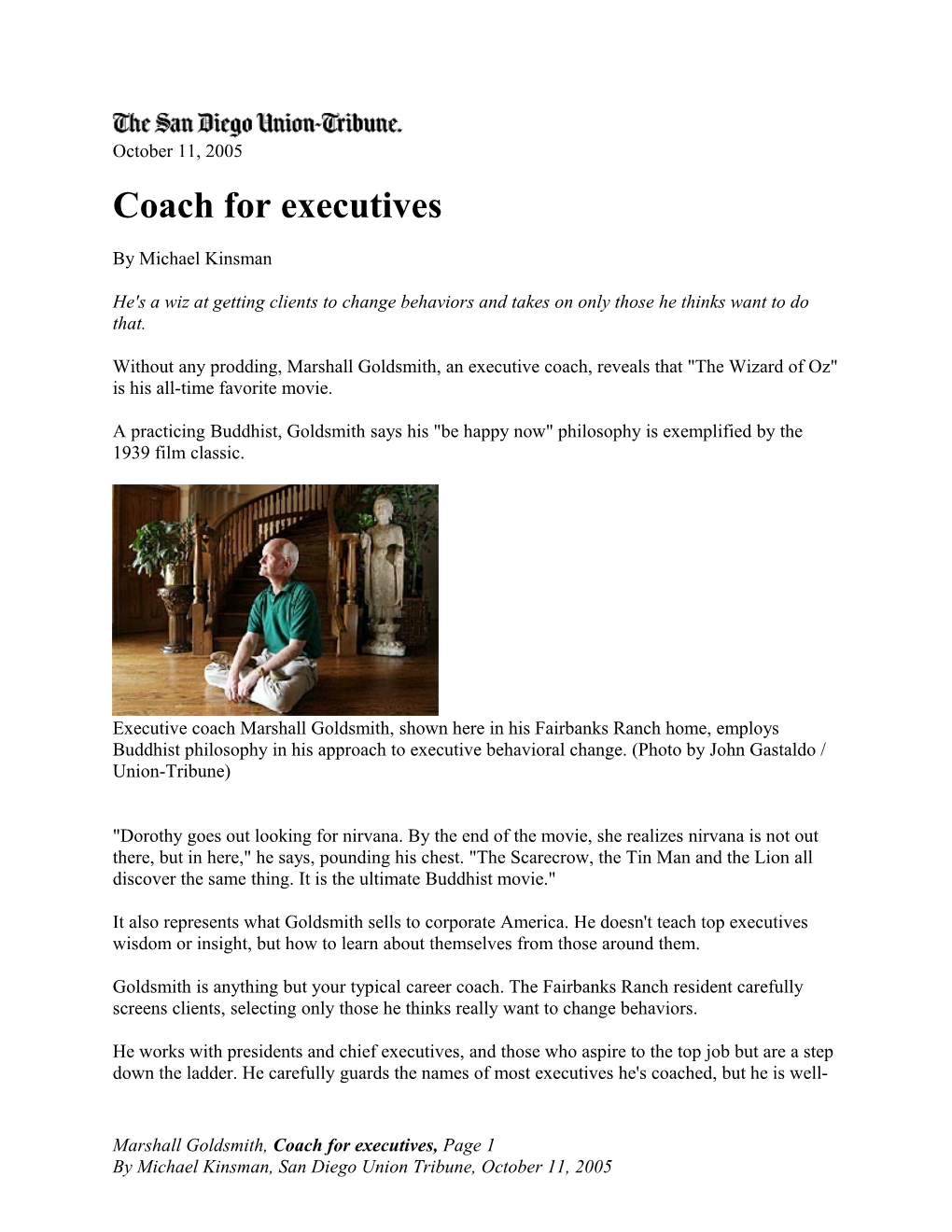 Coach for Executives