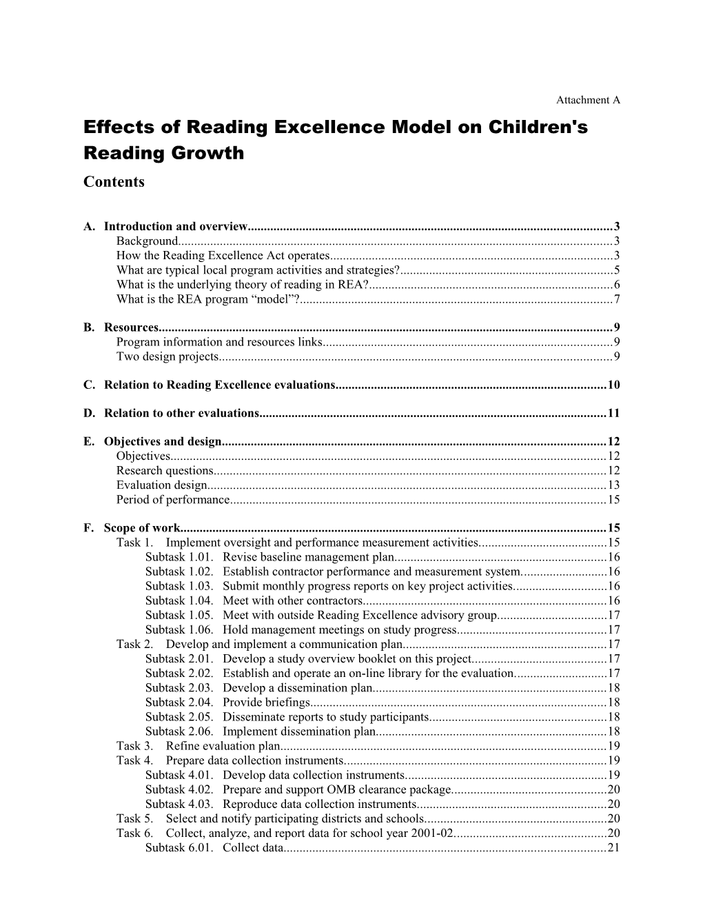 Effects of Reading Excellence Model on Children's Reading Growth