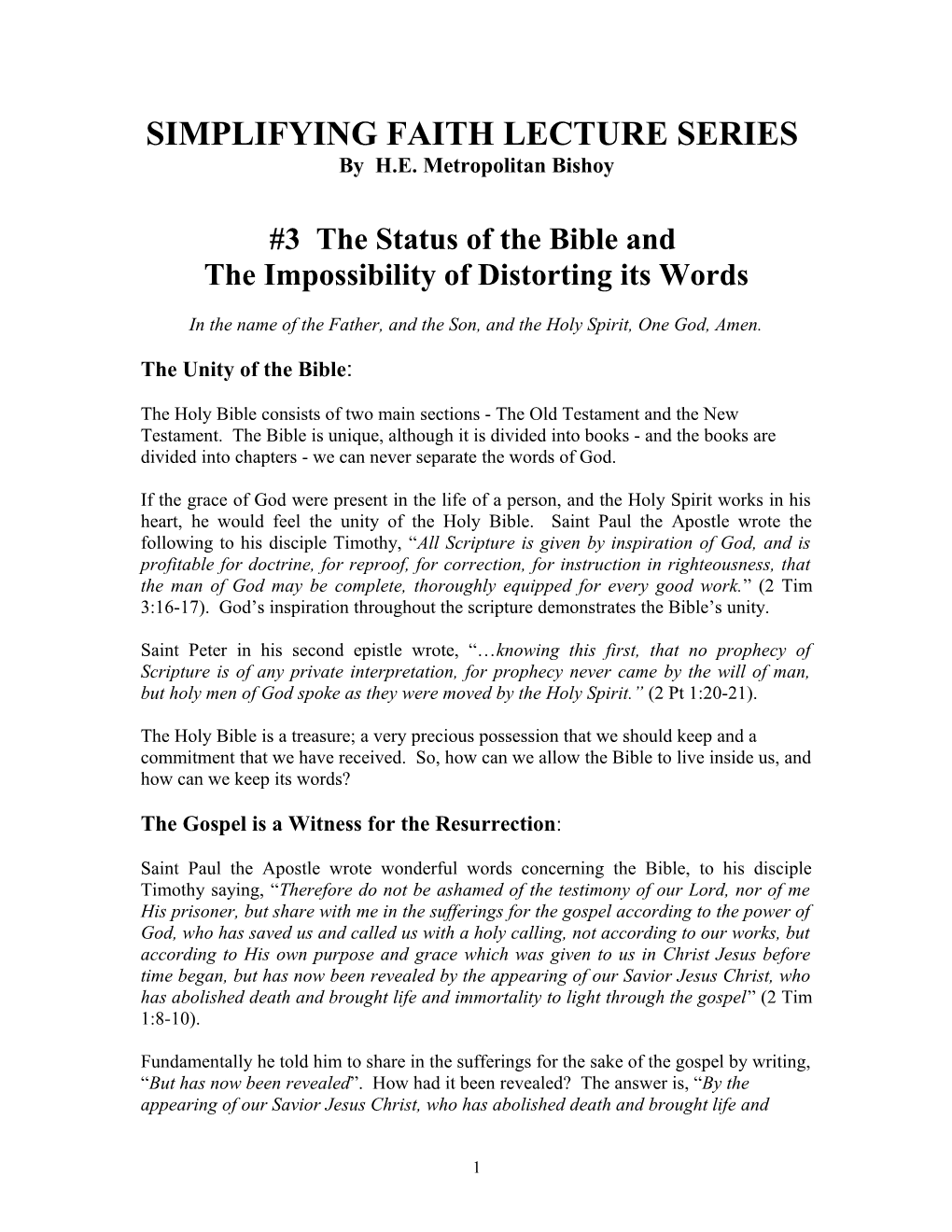 3- the Impossibility of Slanting the Bible