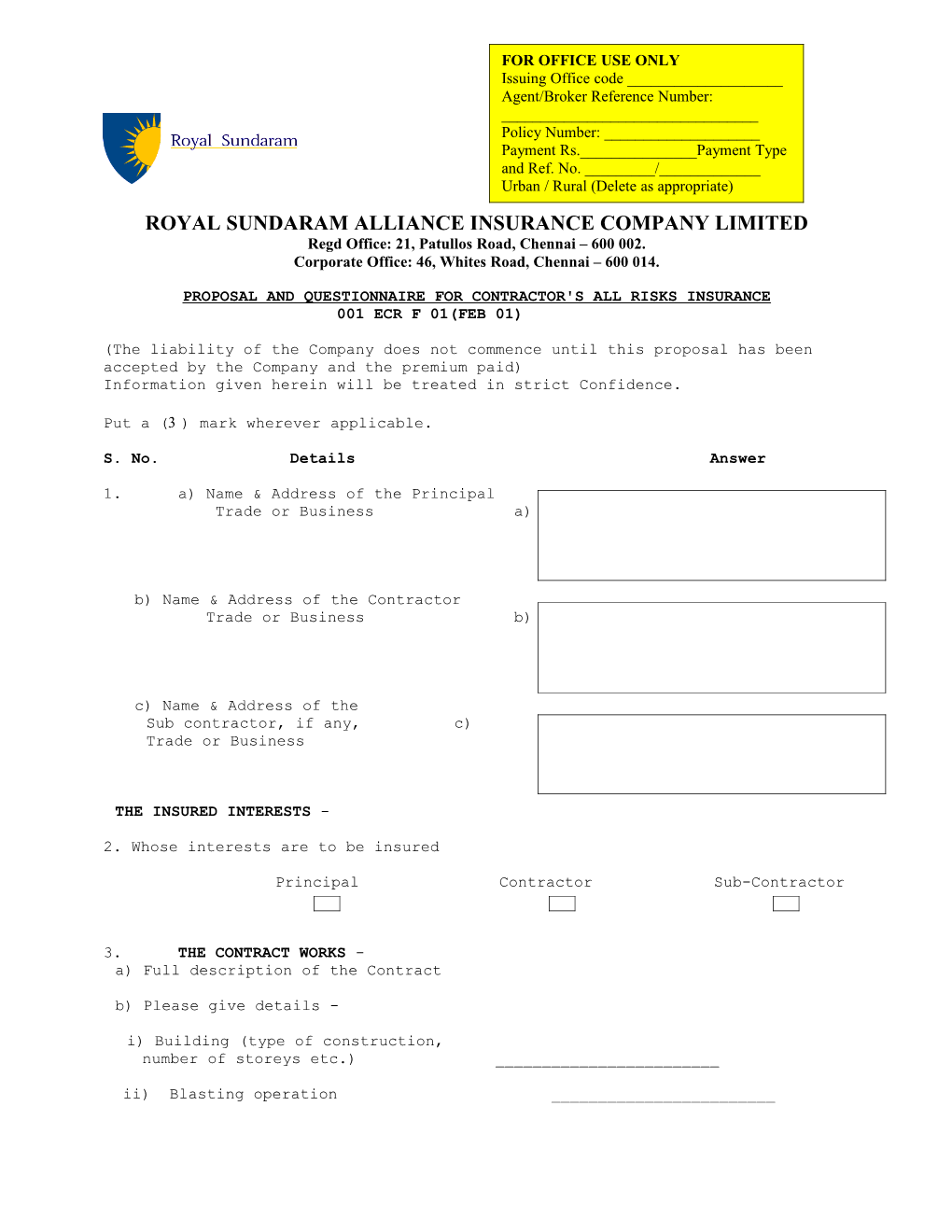 Royal Sundaram Alliance Insurance Company Limited