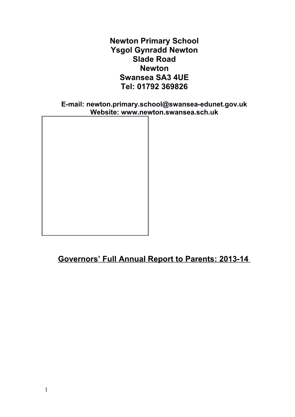 Governing Body Annual Report to Parents