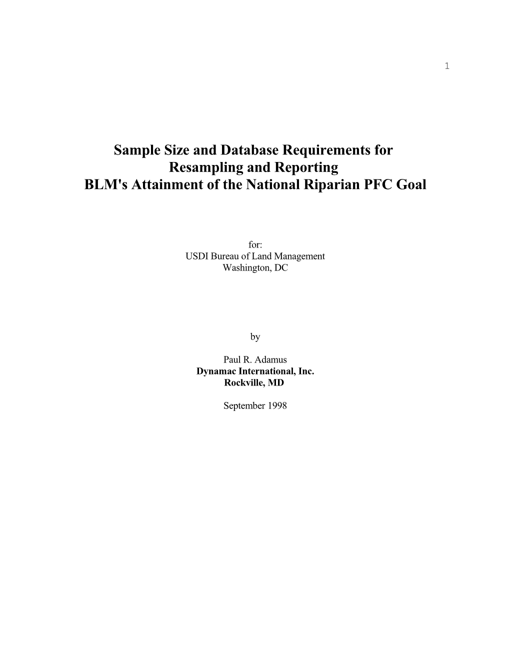 Sample Size and Database Requirements for Resampling And