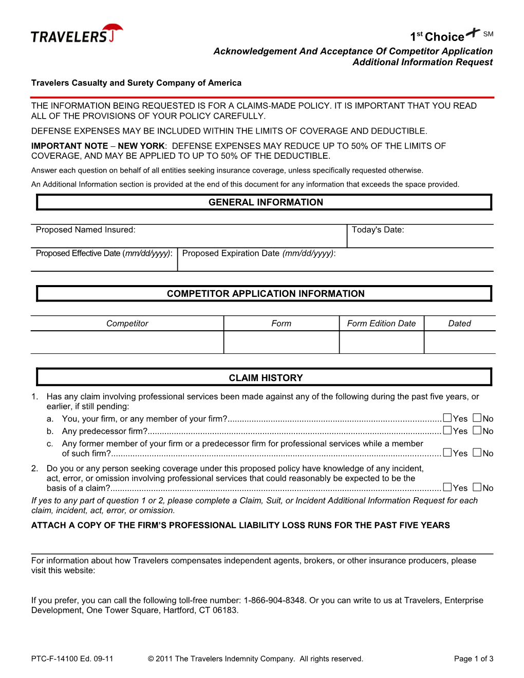 Travelers Casualty and Surety Company of America