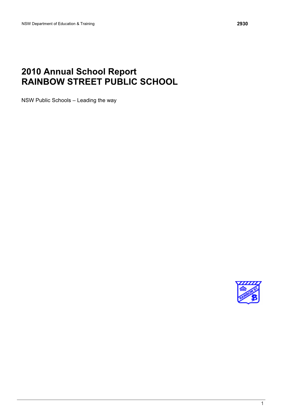 Annual School Report s1