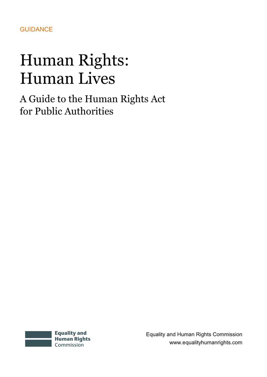 A Guide to the Human Rights Act