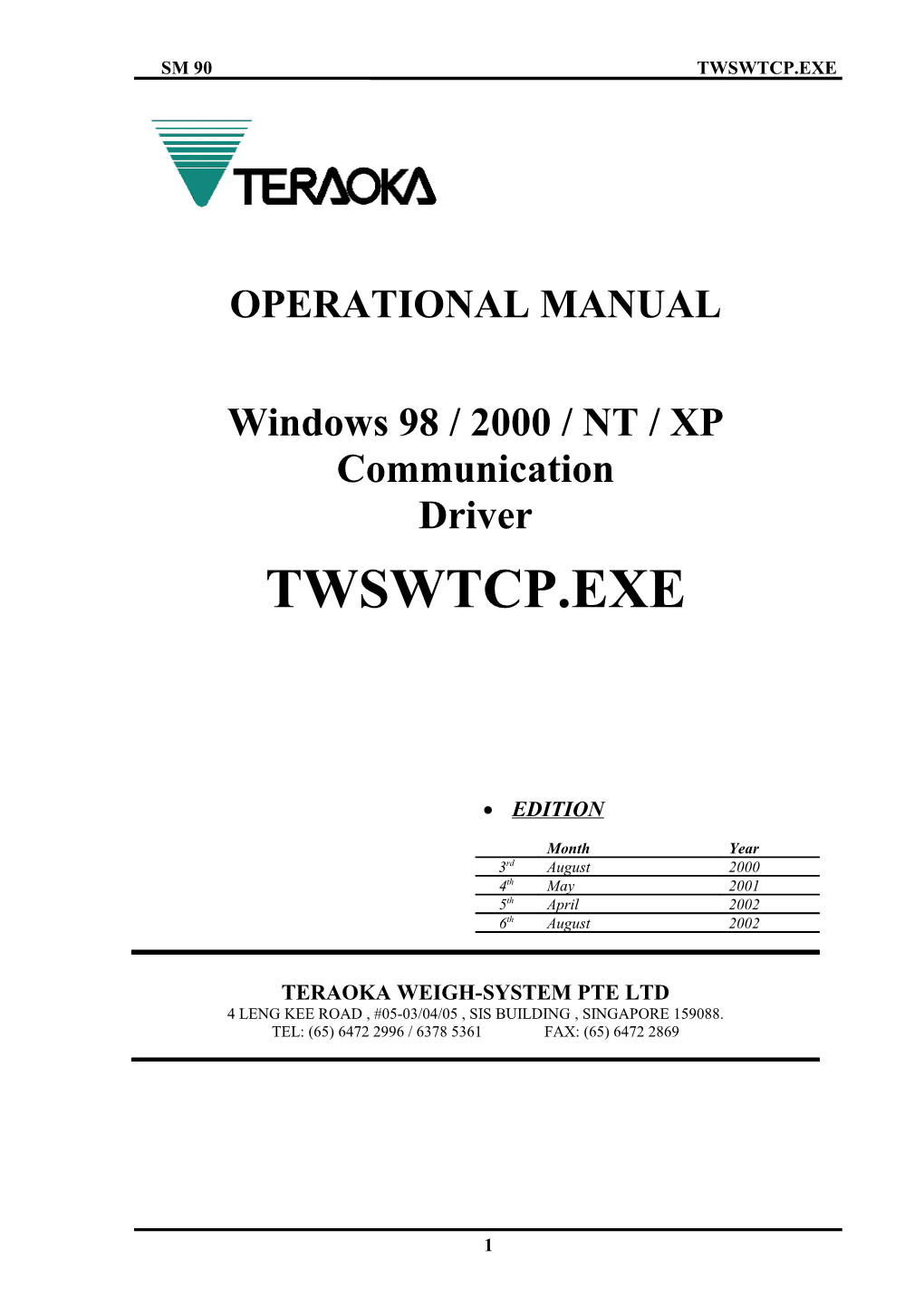 TWSWTCP Scale Driver