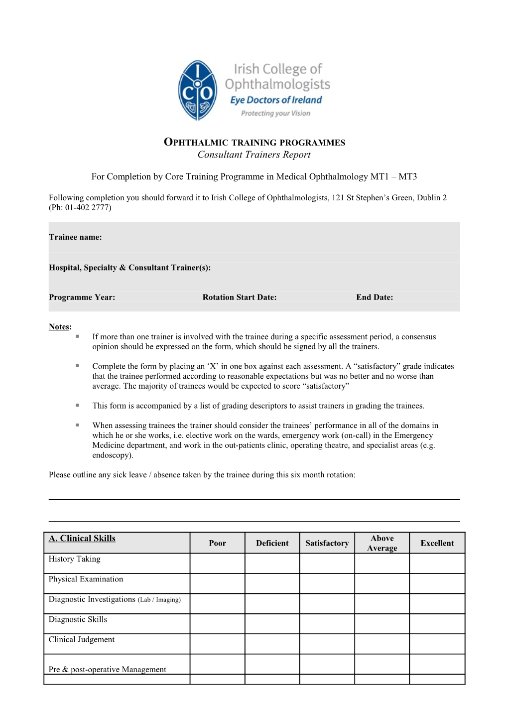 Intercollegiate Committee on Basic Surgical Training and Examinations