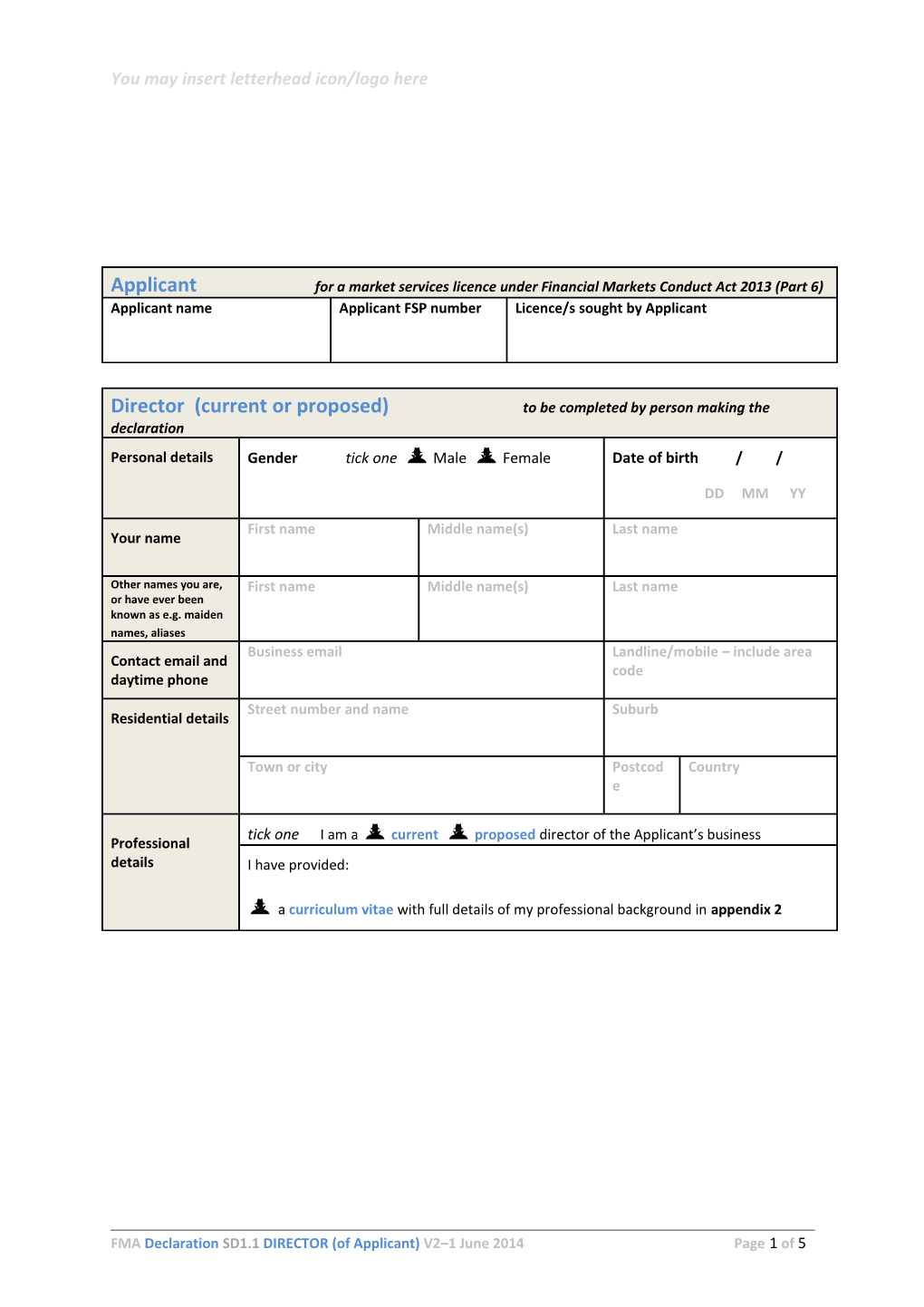 You May Insert Letterhead Icon/Logo Here