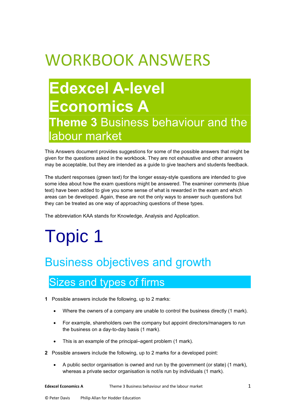 Theme 3 Business Behaviour and the Labour Market