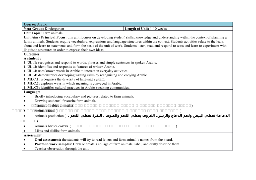 This Document Was Produced by the Staff at Al Faisal College with Funds from the Commonwealth