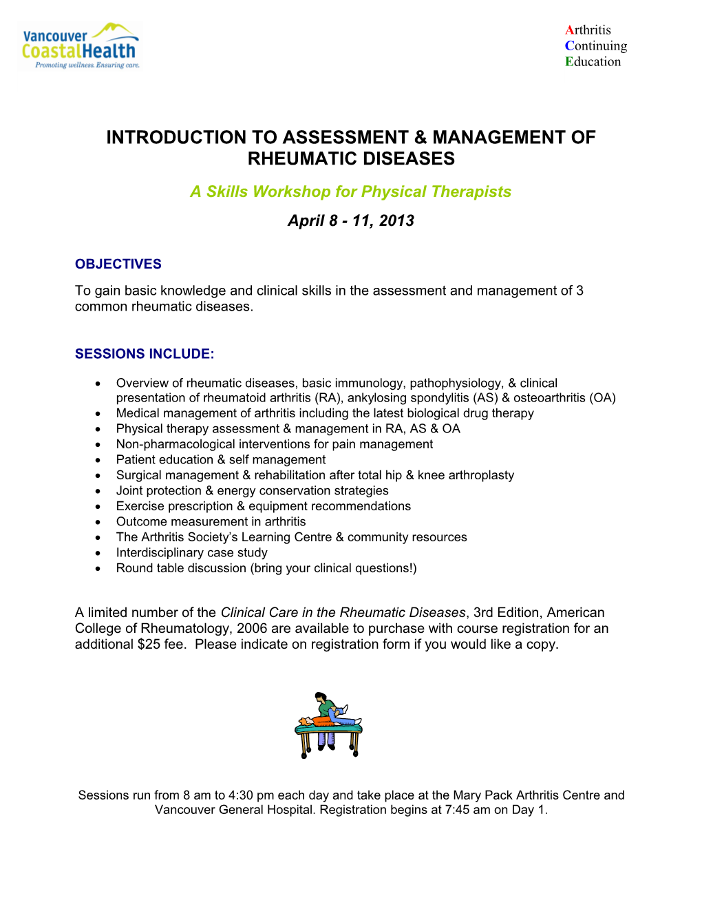 Introduction to Assessment & Management of Rheumatic Diseases