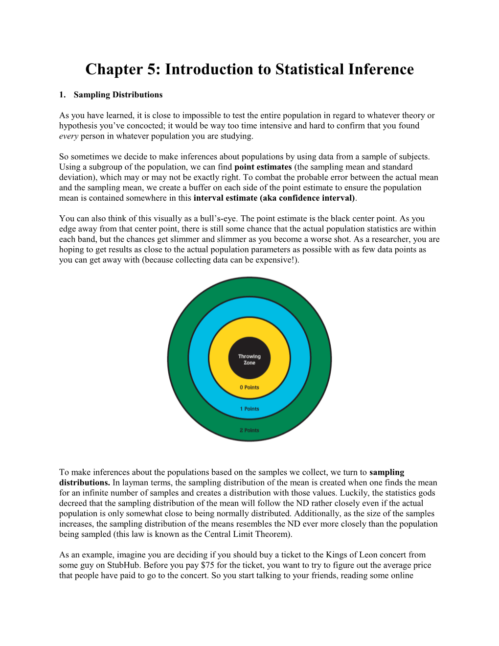 Chapter 6: Introduction to Statistical Inference