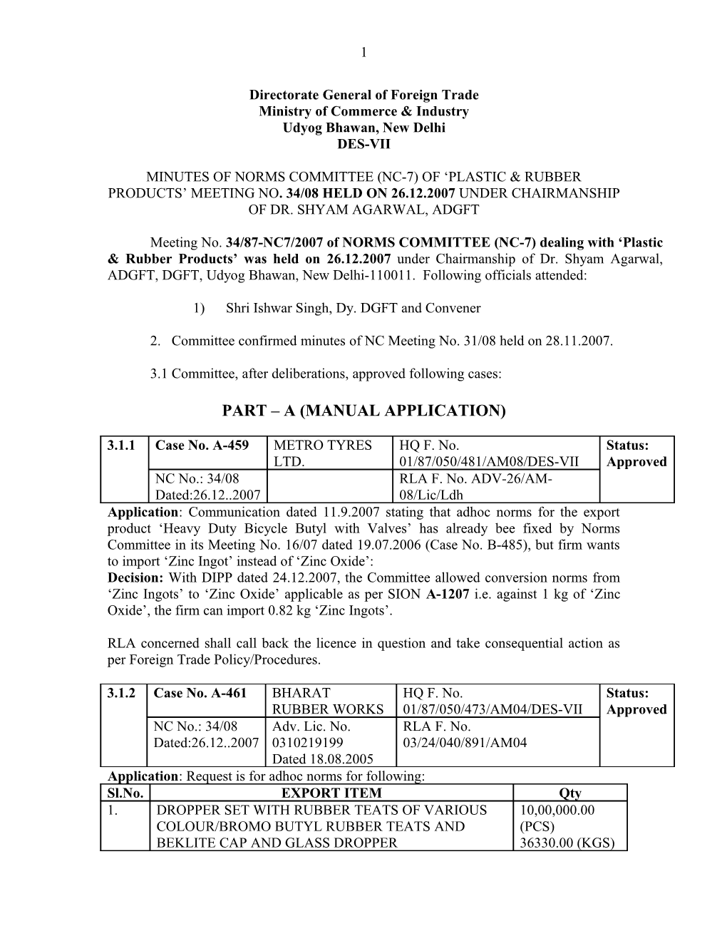 Directorate General of Foreign Trade s2