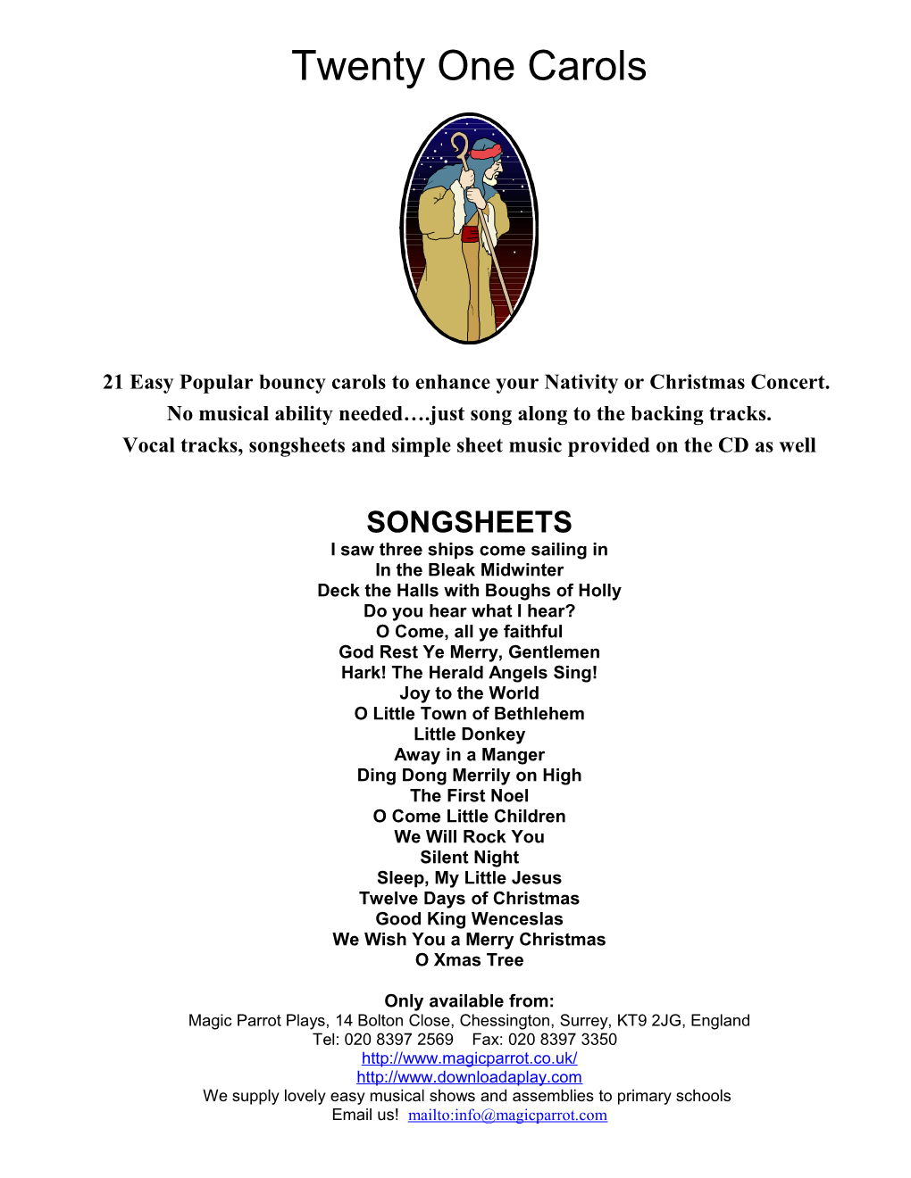 18 Christmas Songs Ó Magic Parrot Plays UK