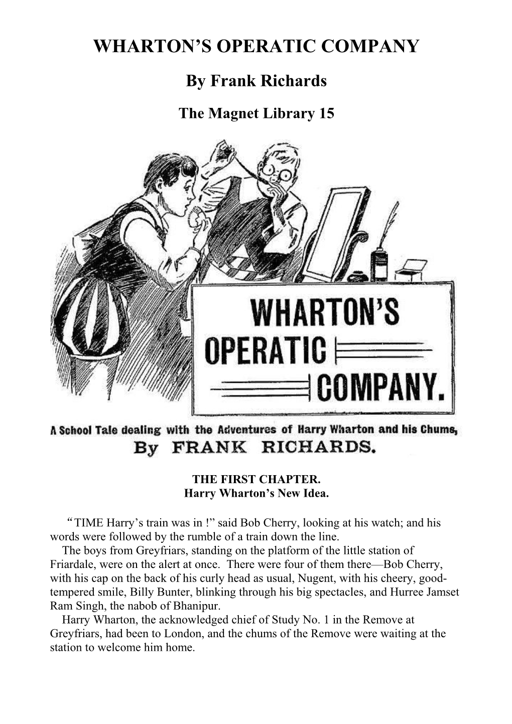 Wharton S Operatic Company