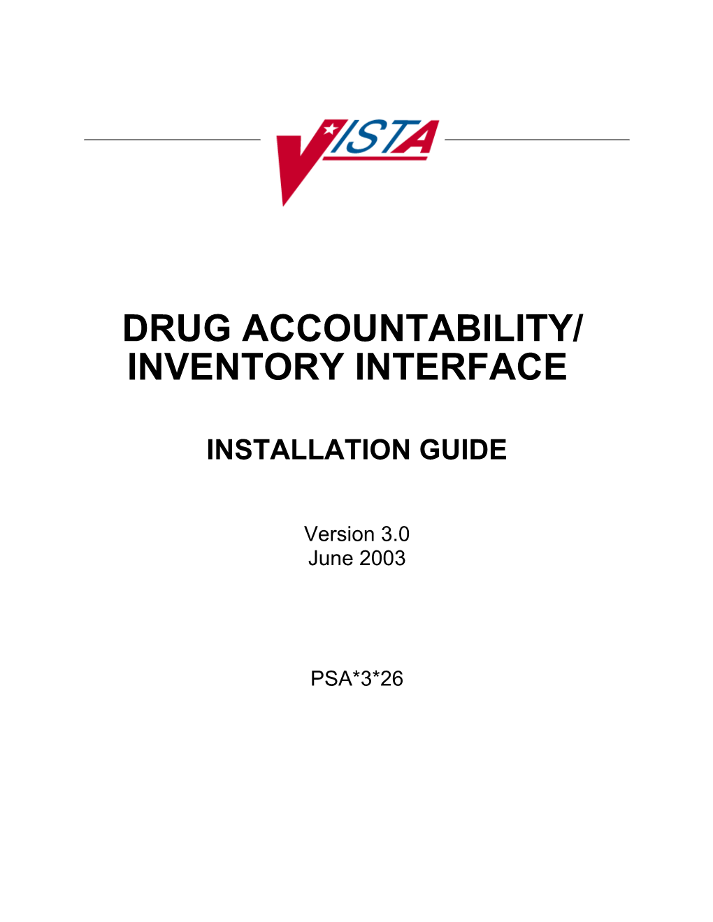 DRUG ACCOUNTABILITY/ INVENTORY Interface