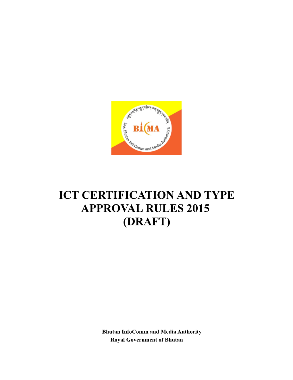 Ict Certification and Type Approval Rules 2015
