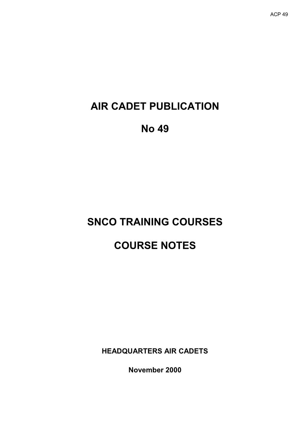 Air Cadet Publication