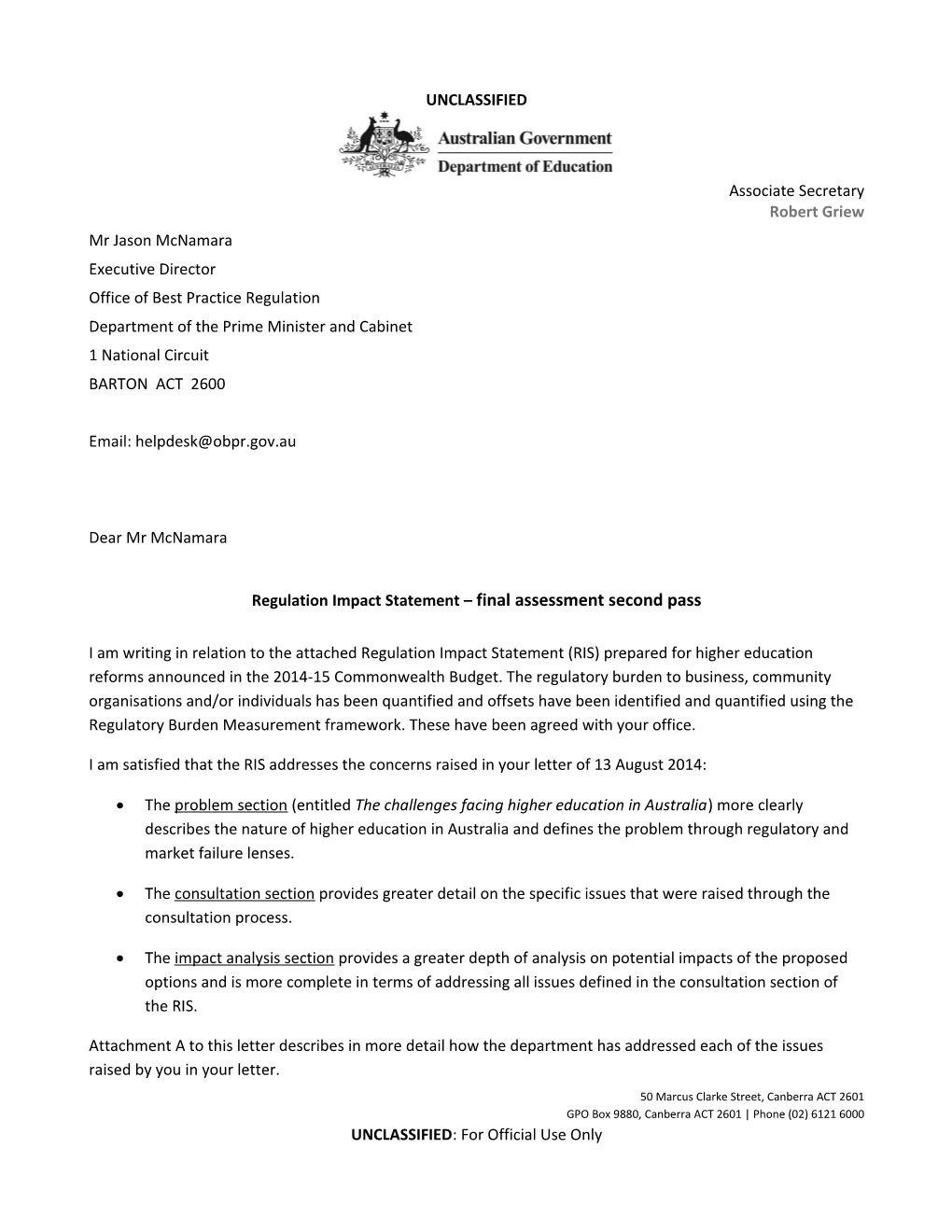 Department of Education Letter Template - Cook