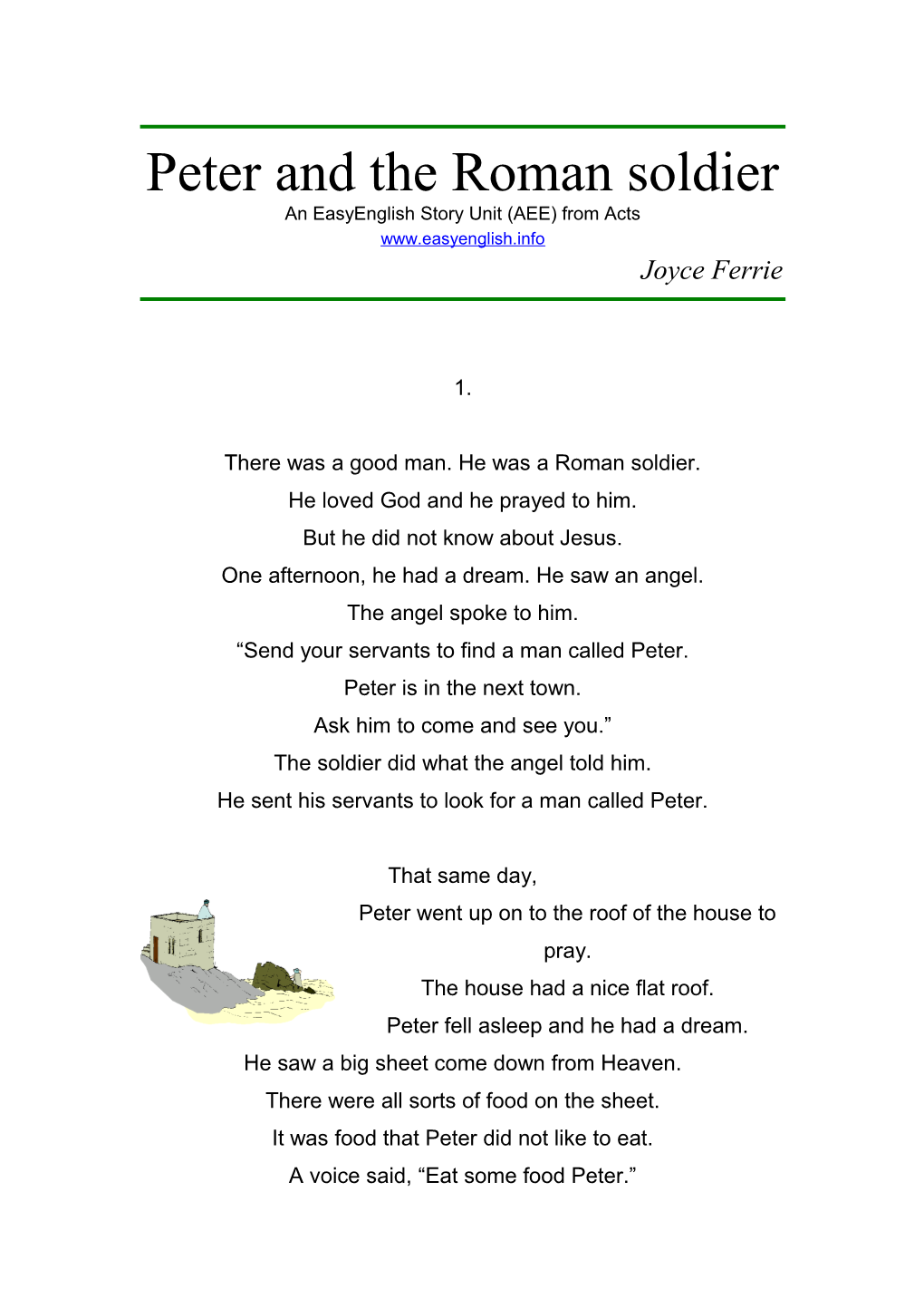 Free Bible Story Number 10 from Acts in Simple English