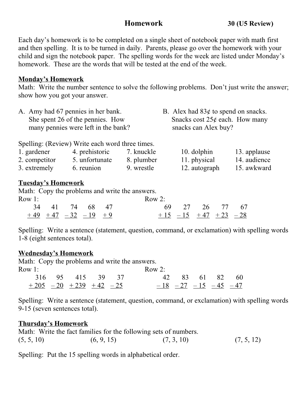 Homework 30 (U5 Review)