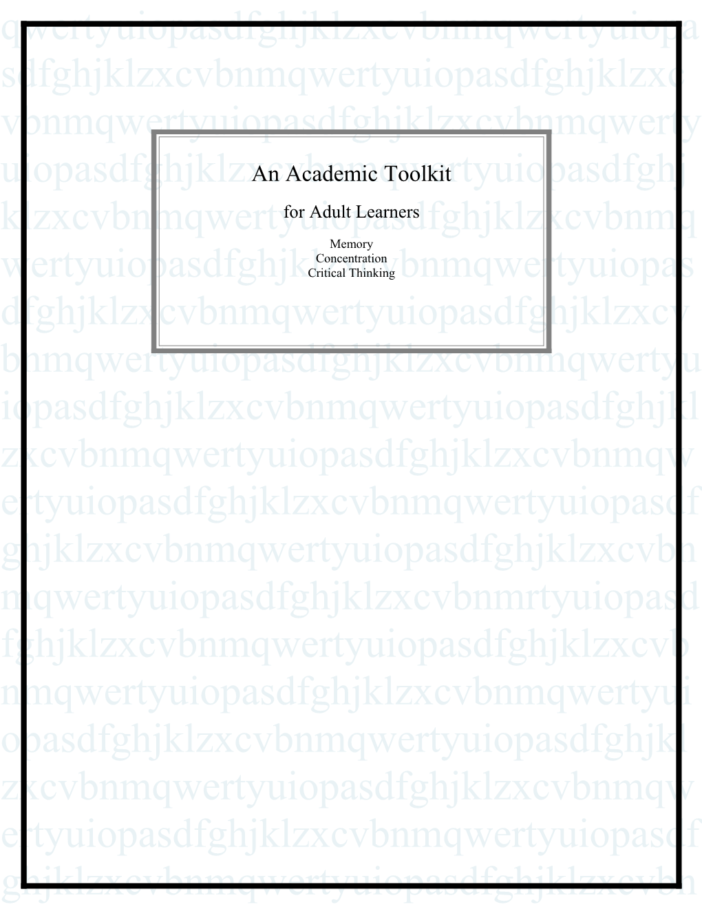 An Academic Toolkit