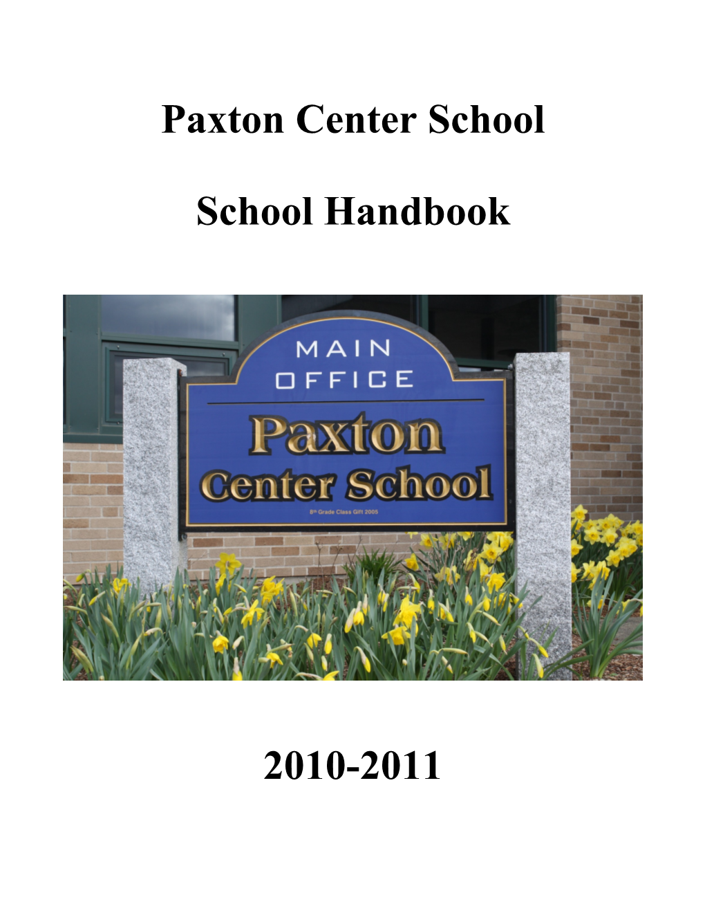 School Handbook