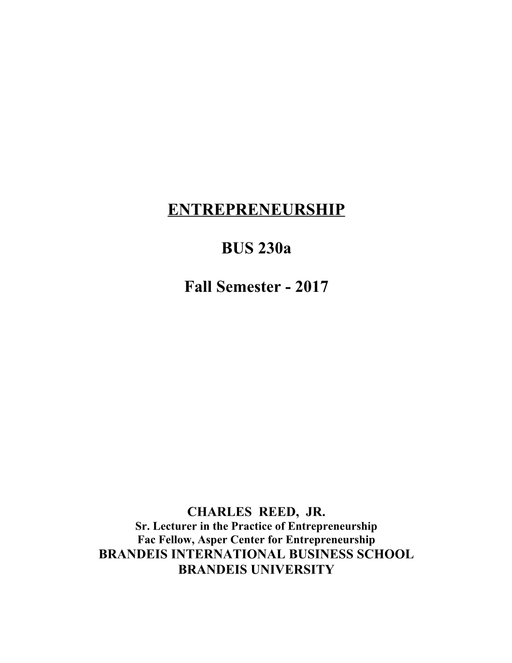 Sr. Lecturer in the Practice of Entrepreneurship s1