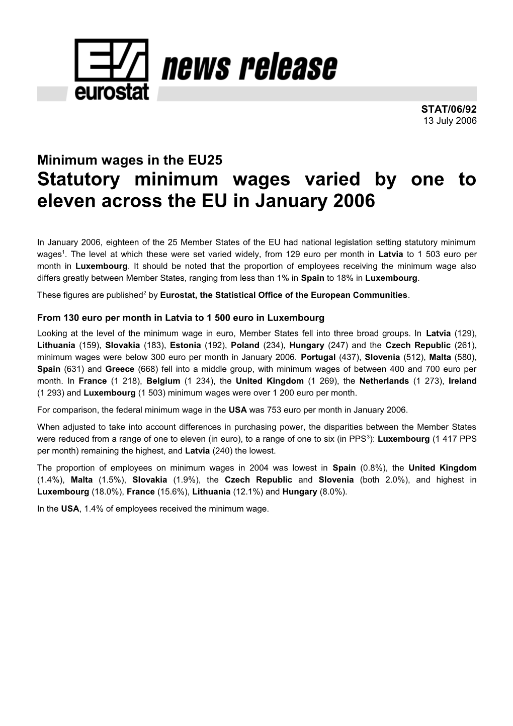 Directive 96/92/EC of 19 December 1996 Concerning Common Rules for the Internal Market