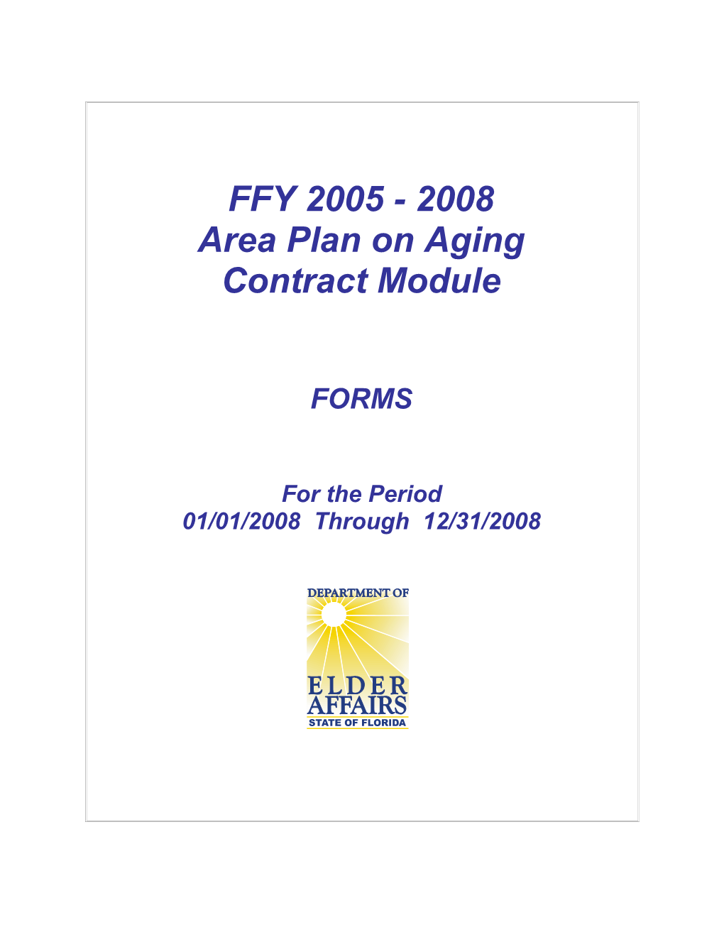 Area Plan on Aging