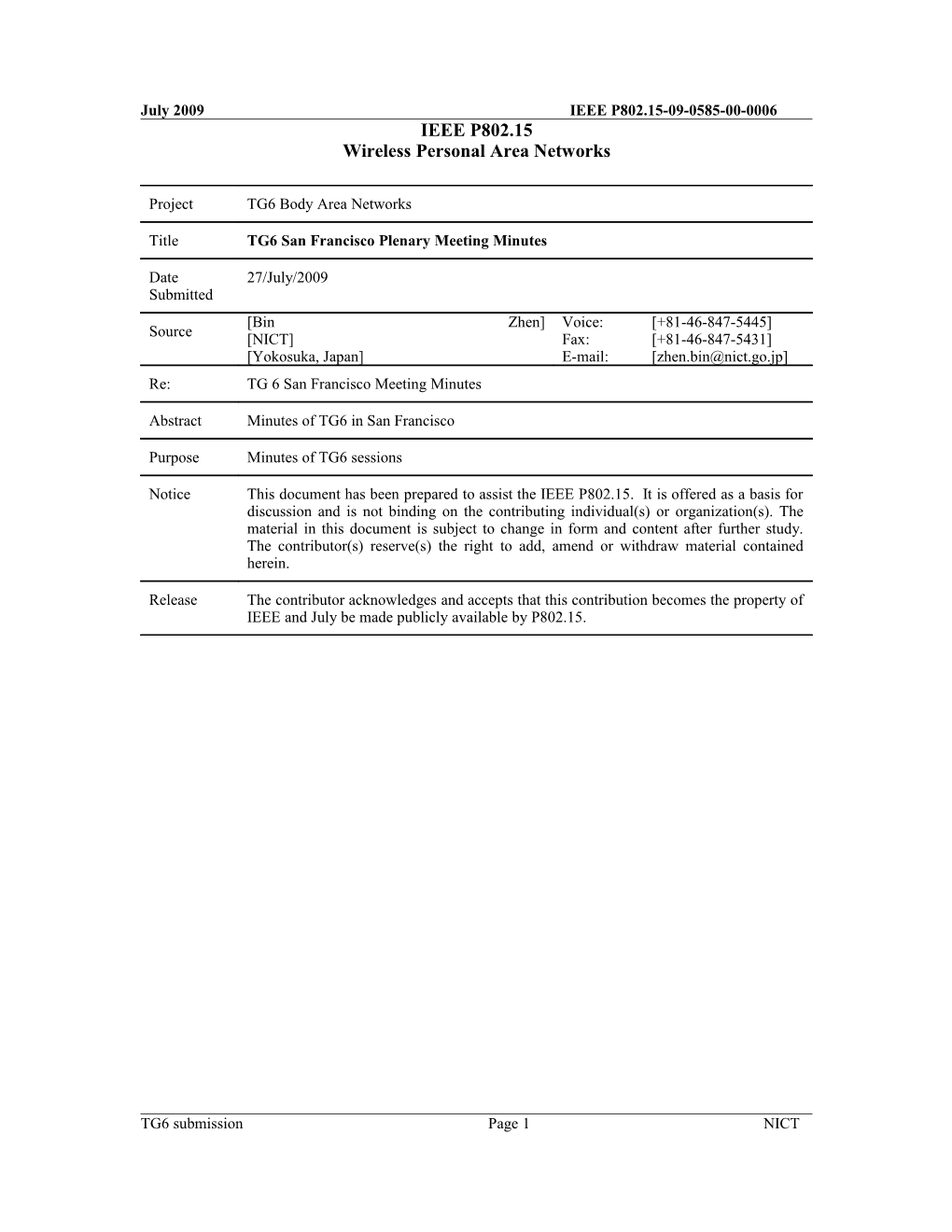 Wireless Personal Area Networks s3