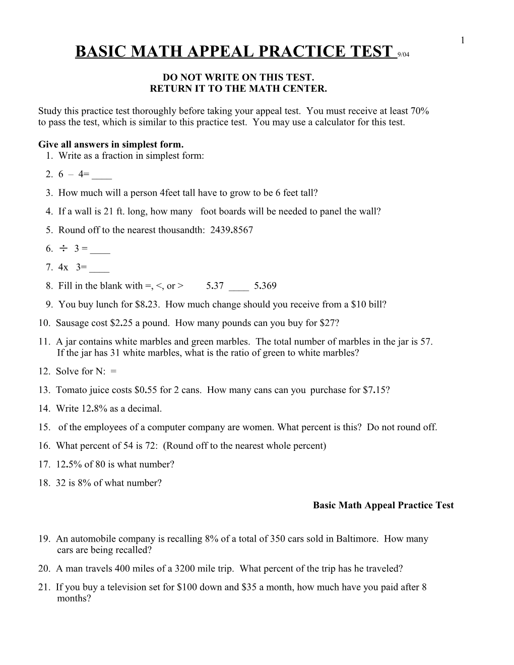 Part A2 Seg Test - Pt#1