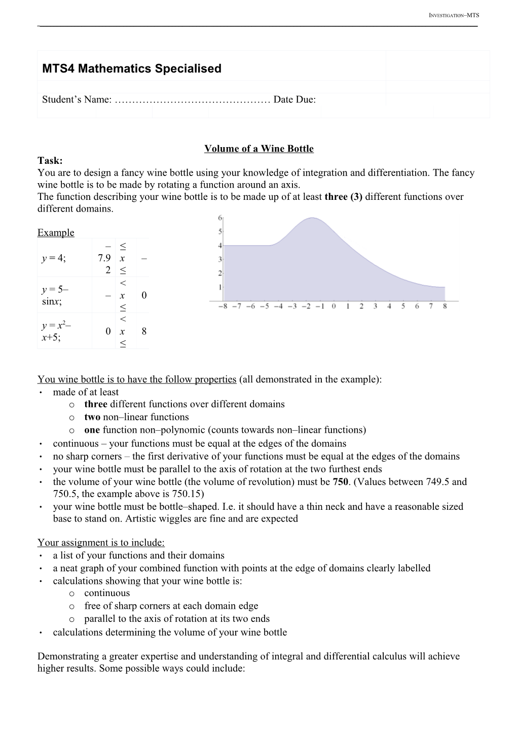 MTS4 Mathematics Specialised