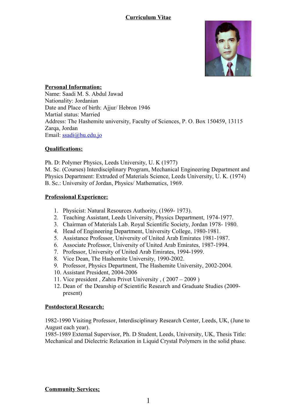 Curriculum Vitae s353