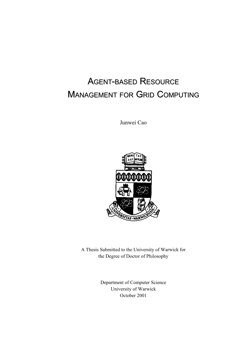 Management for Grid Computing