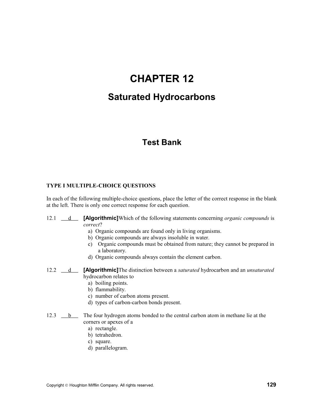 Type I Multiple-Choice Questions s1