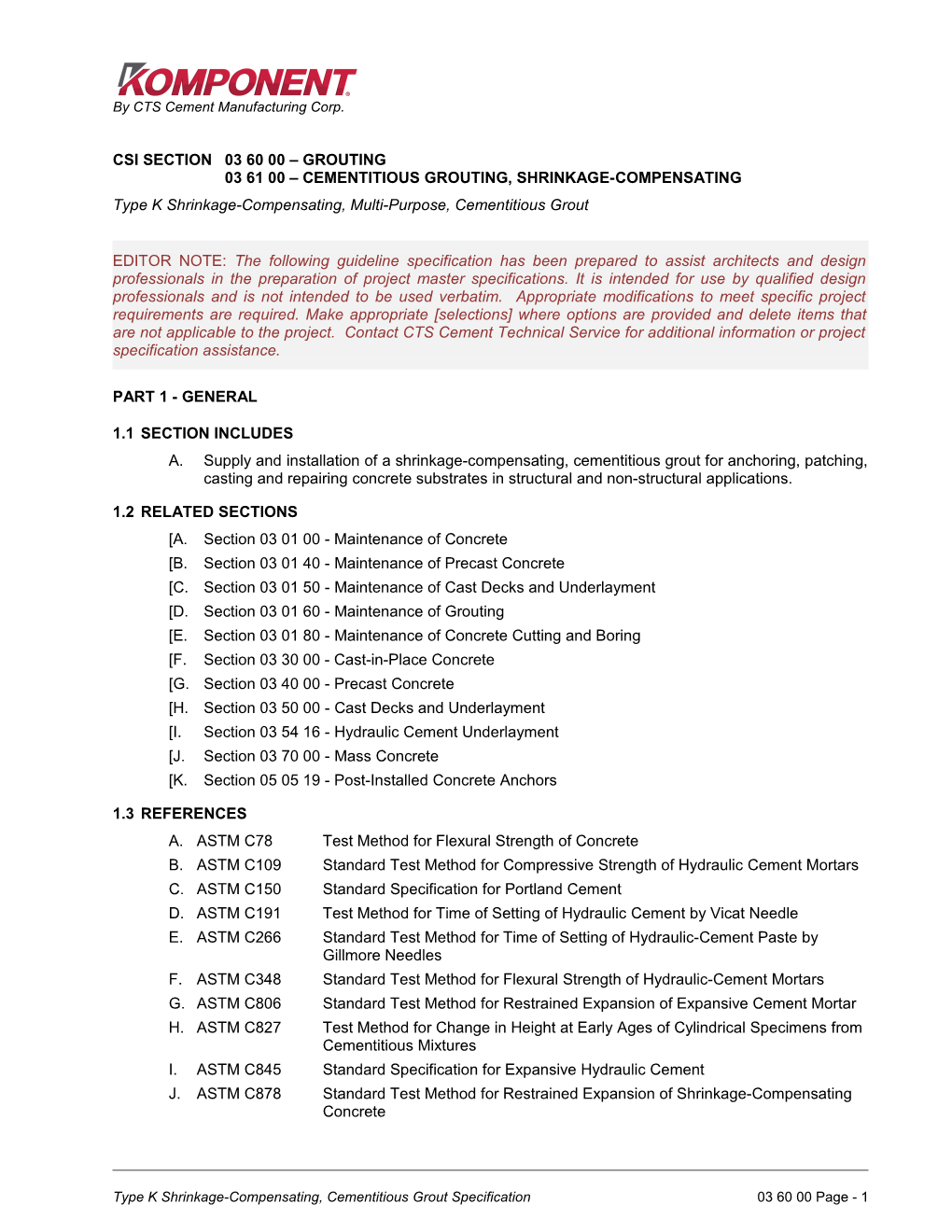 Csi Section 09200 - Fiber Reinforced Stucco s1