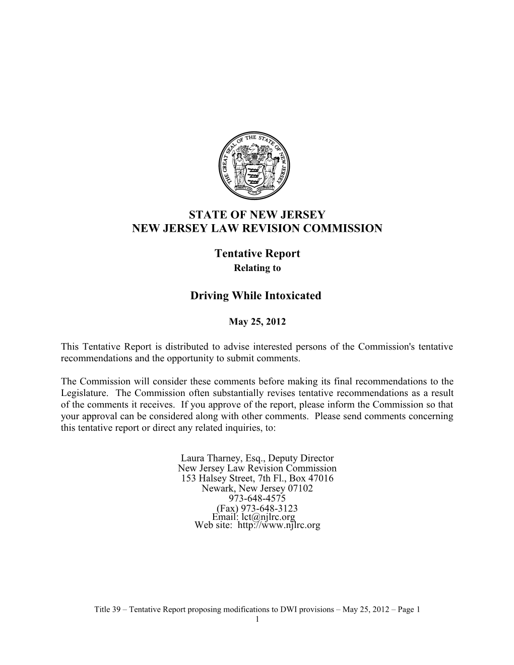 New Jersey Law Revision Commission s17