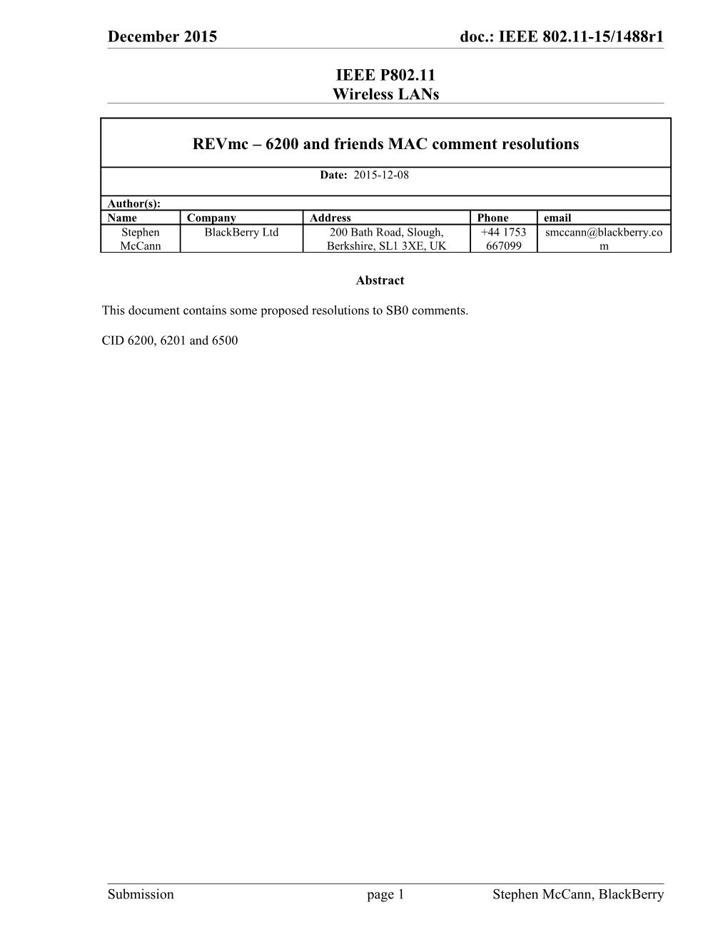 IEEE P802.11 Wireless Lans s33