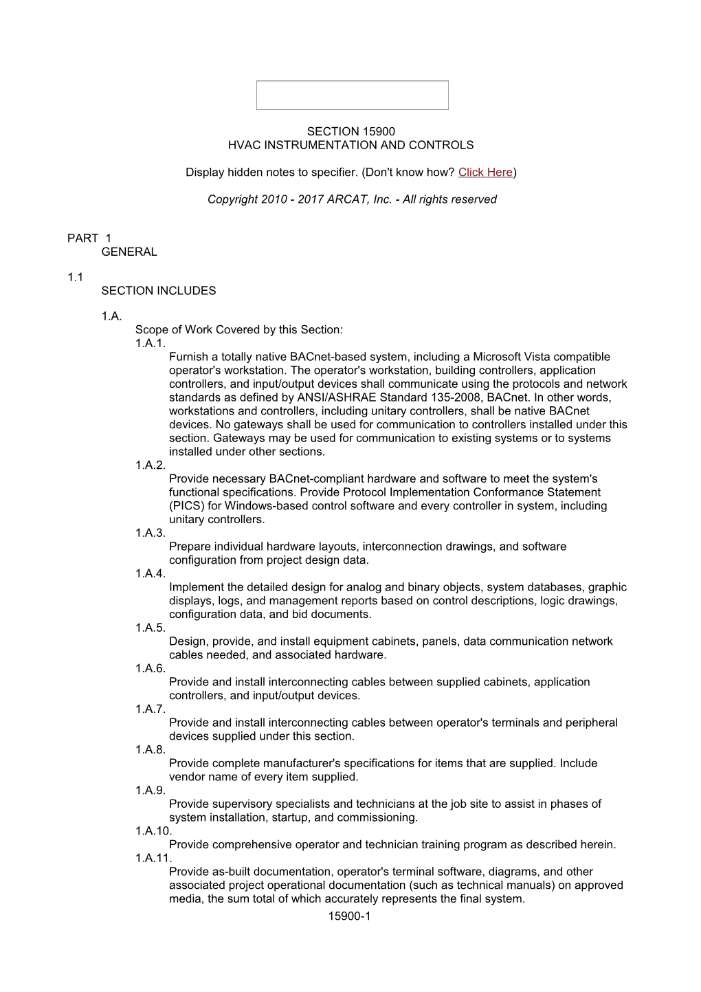 Hvac Instrumentation and Controls