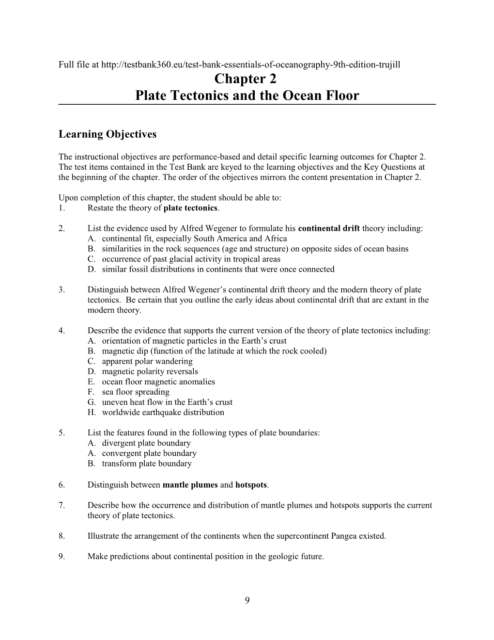 Plate Tectonics and the Ocean Floor