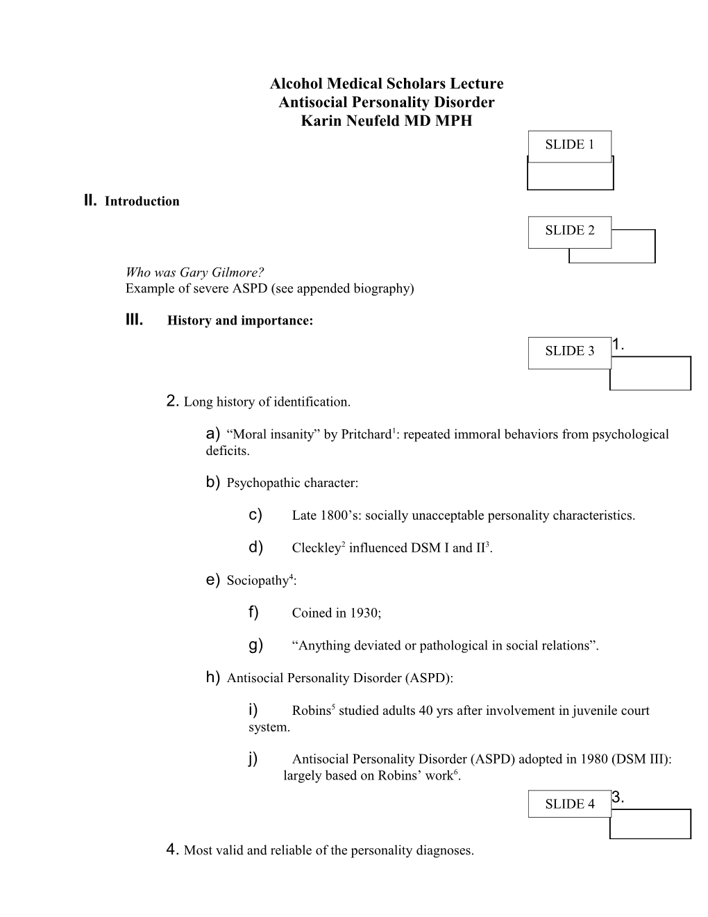 Outline for Alcohol Medical Scholars Program Website Lecture