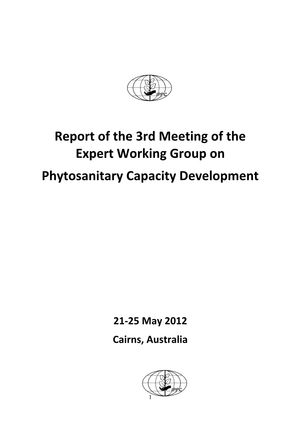 Report of the 3Rd Meeting of the Expert Working Group On