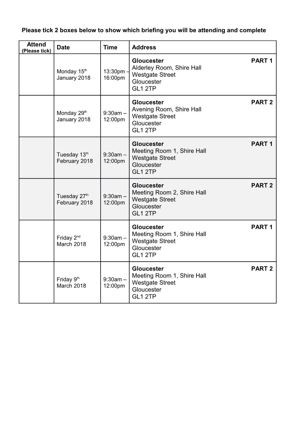 Childminder Introductory Information Meetings