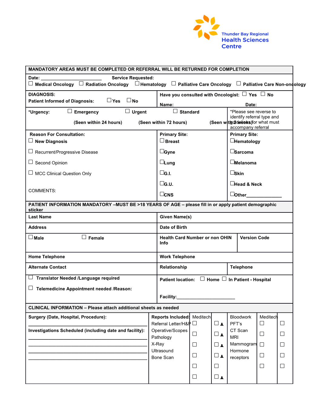 *REFERRAL TYPE DEFINITIONS (Please Use These Guidelines to Correctly Identify the Referral