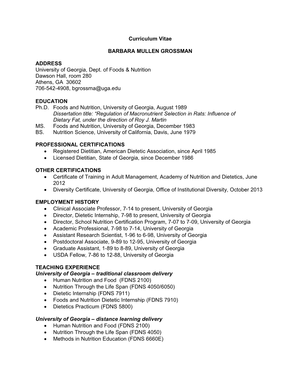 Curriculum Vitae s74